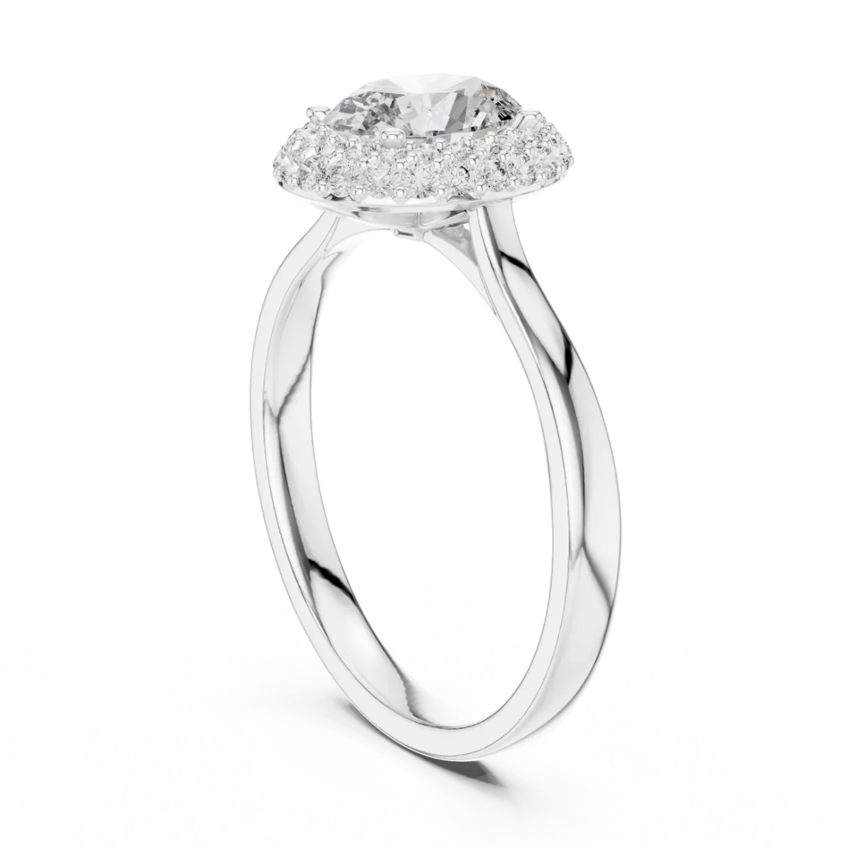 Engagement Ring with Split Shank