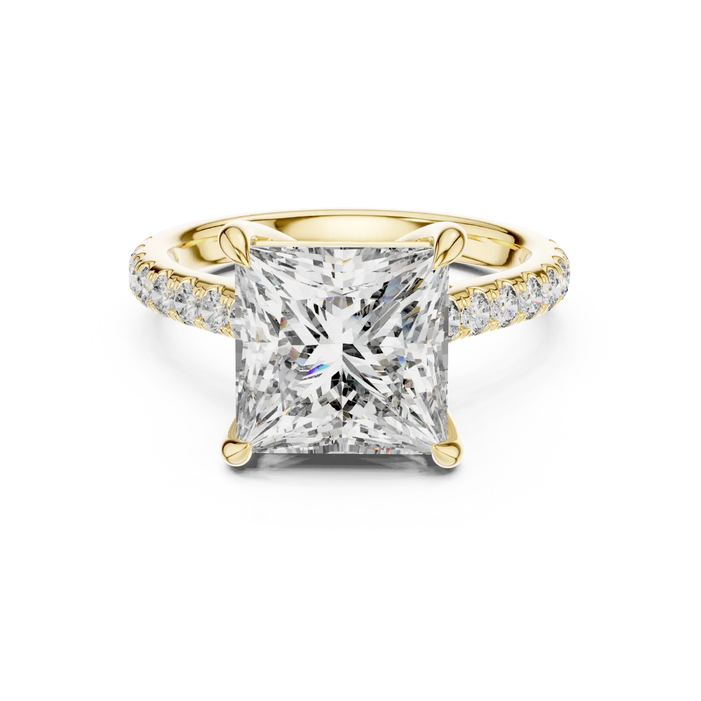 Bianca Princess Pave Solitaire