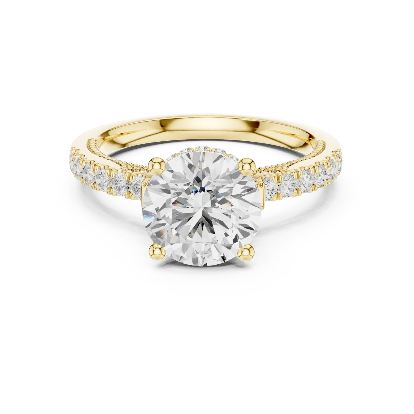 Carina Round Pave Solitaire