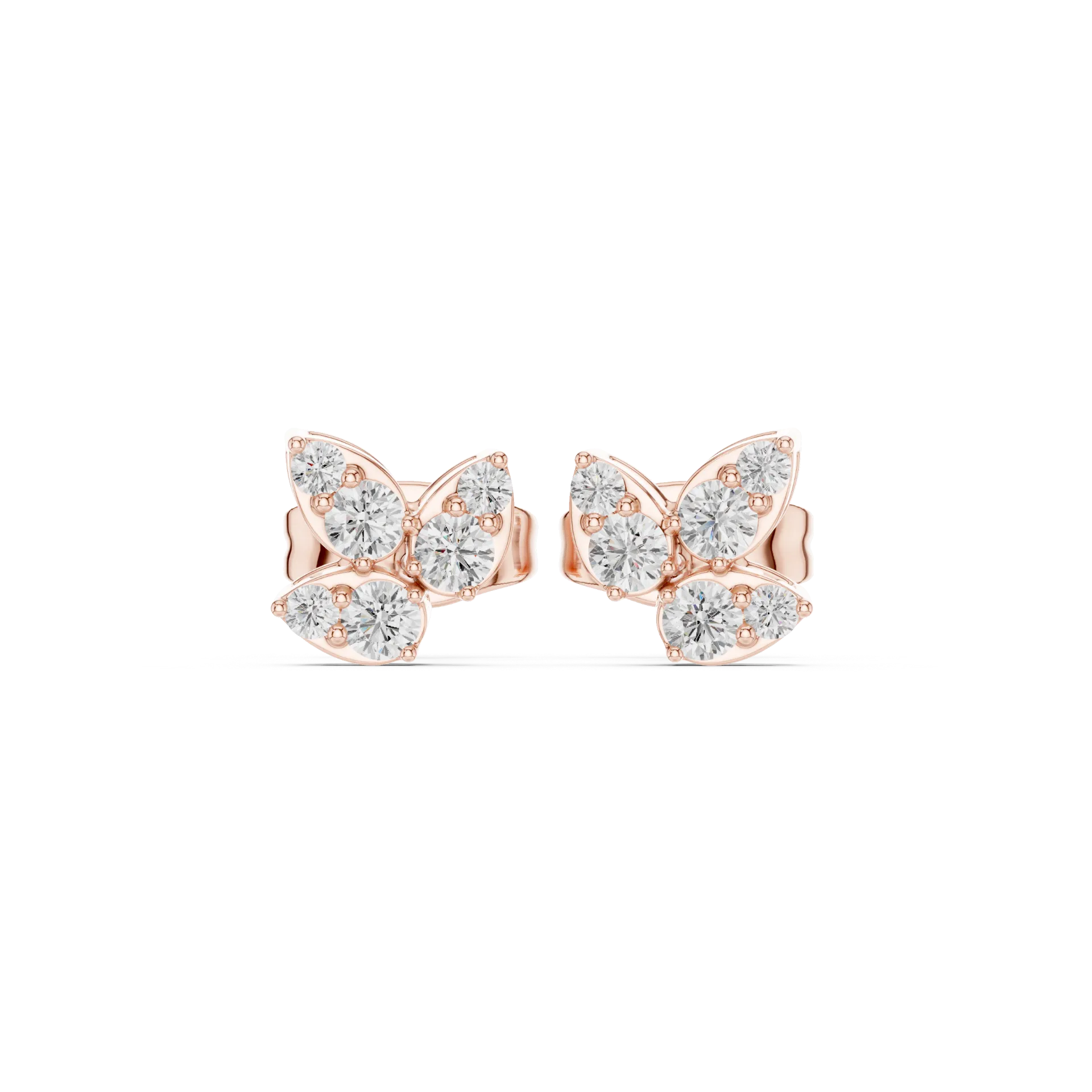 Polished Round Solitaire Stud Earrings