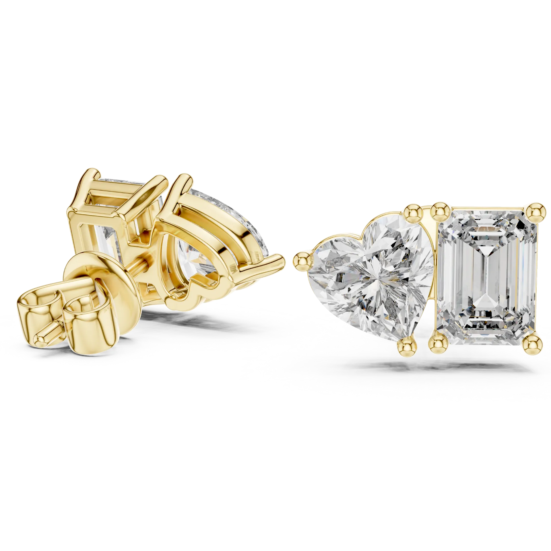 Celestial Motif Stud Earrings
