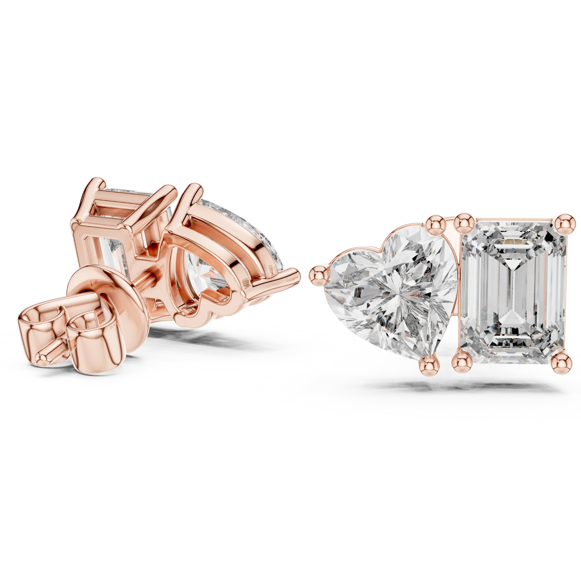 Celestial Motif Stud Earrings