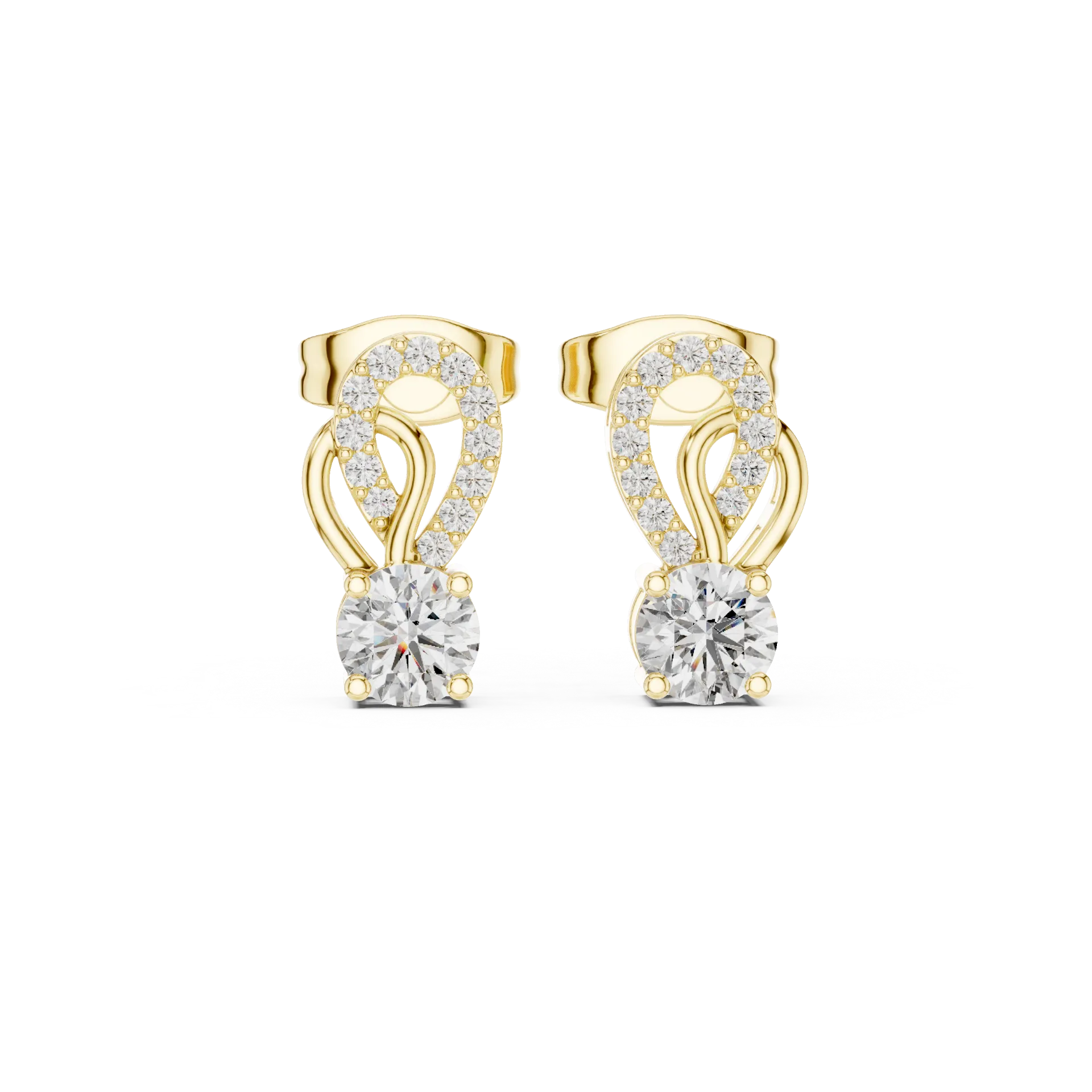 Splendid Round Stud Earrings