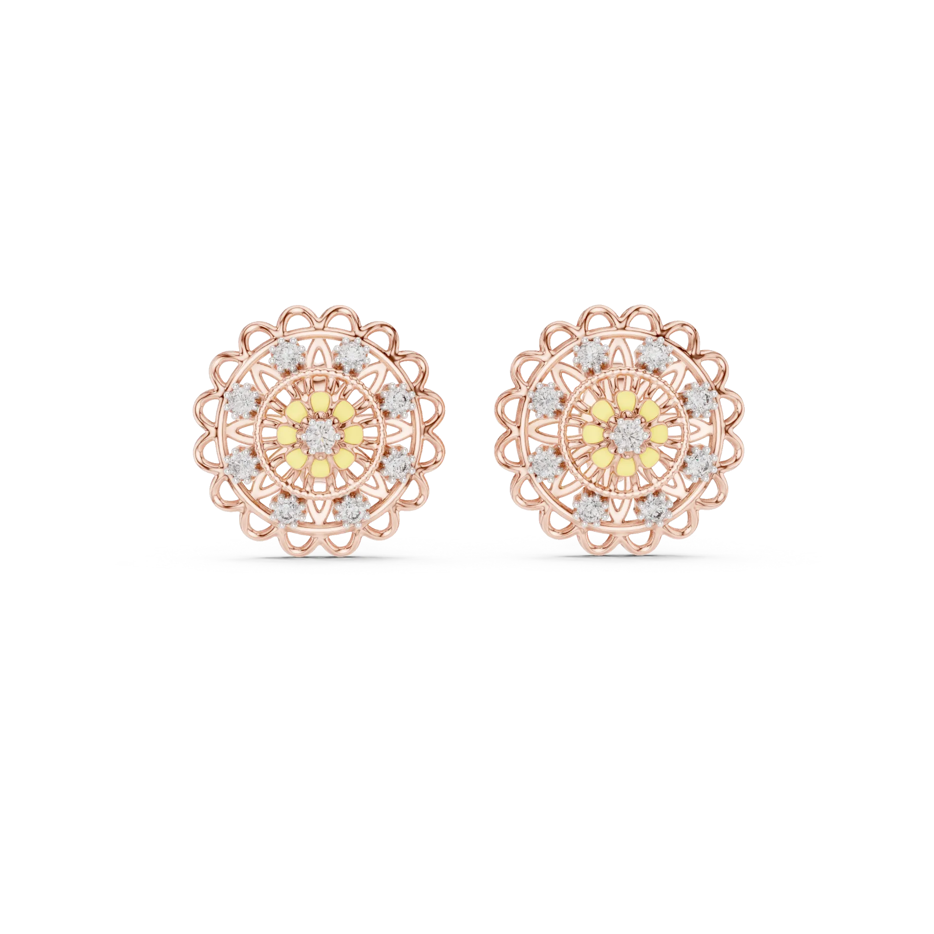 Signature Round Stud Earrings