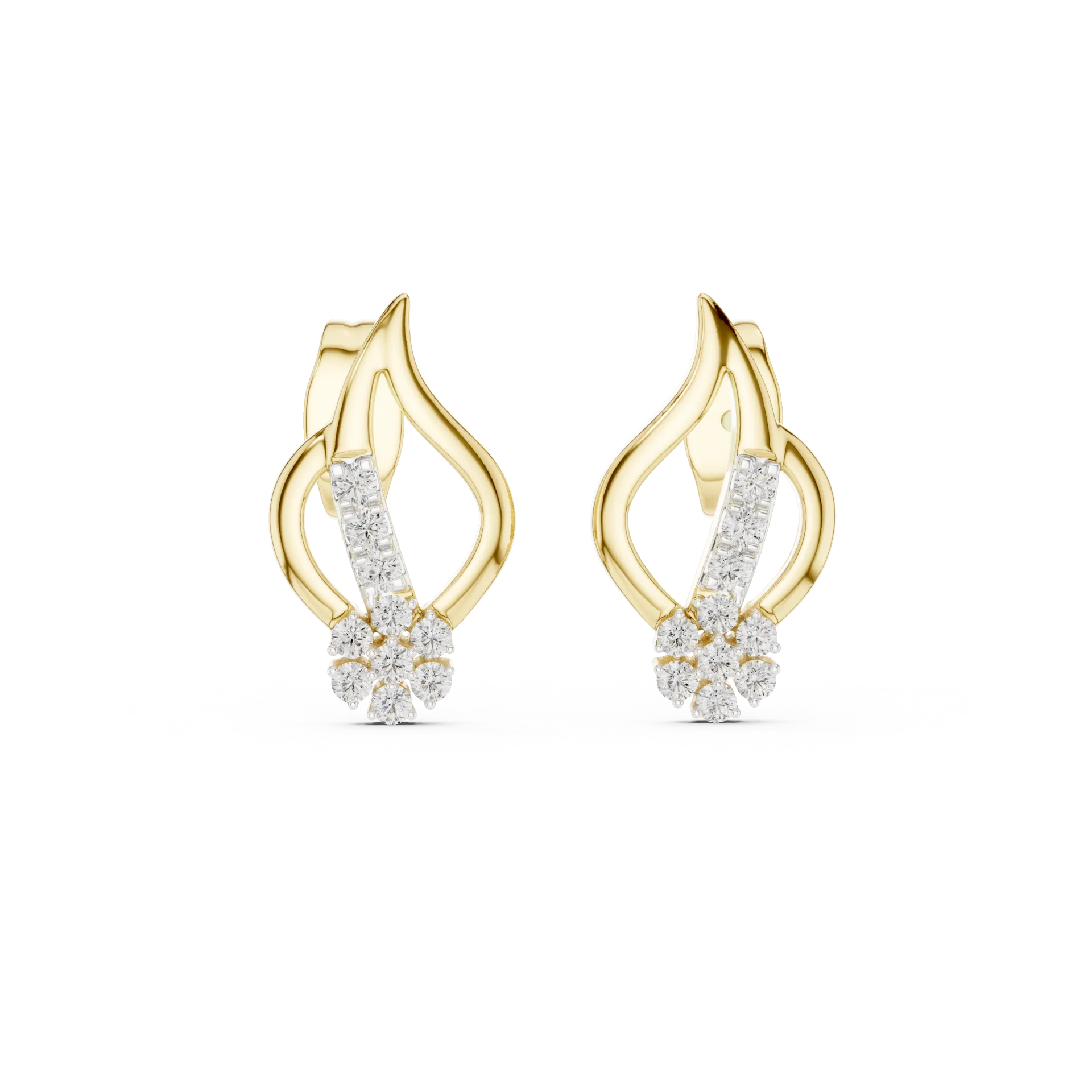 Dazzling Round Stud Earrings