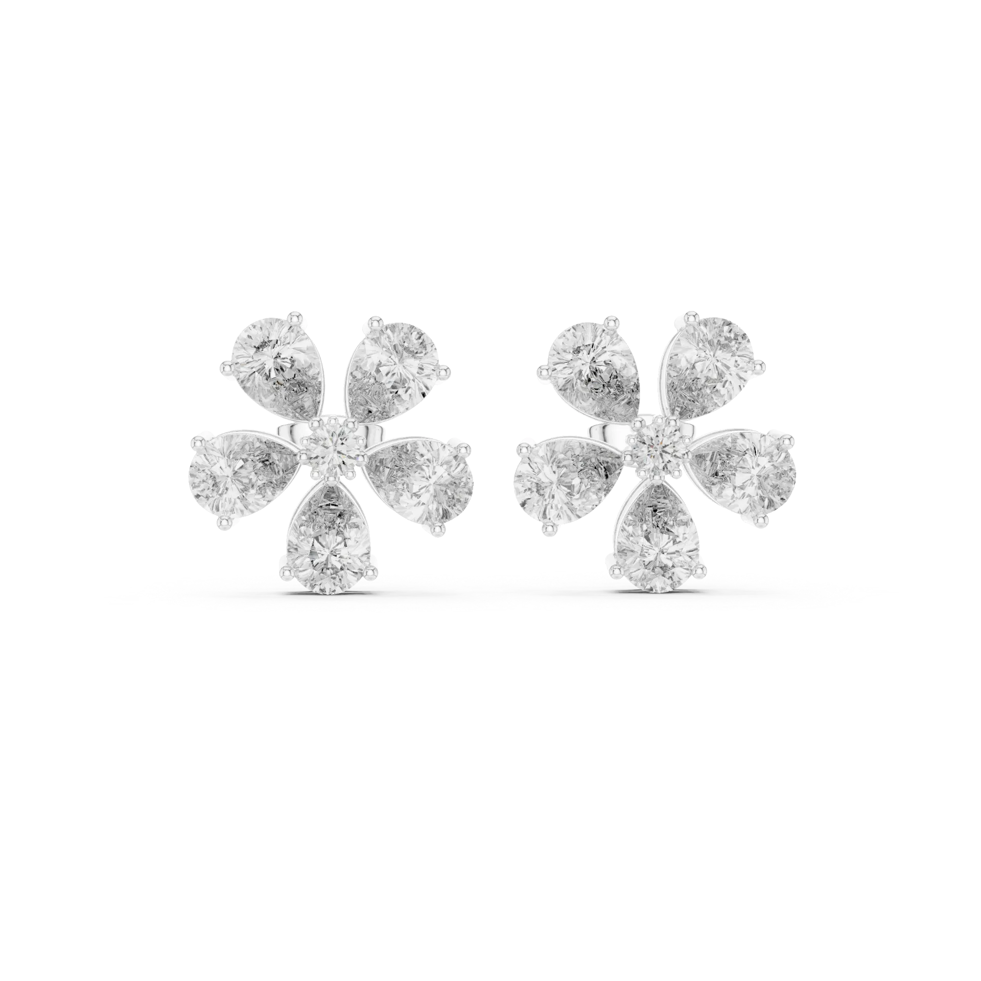 Stunning Pear Stud Earrings