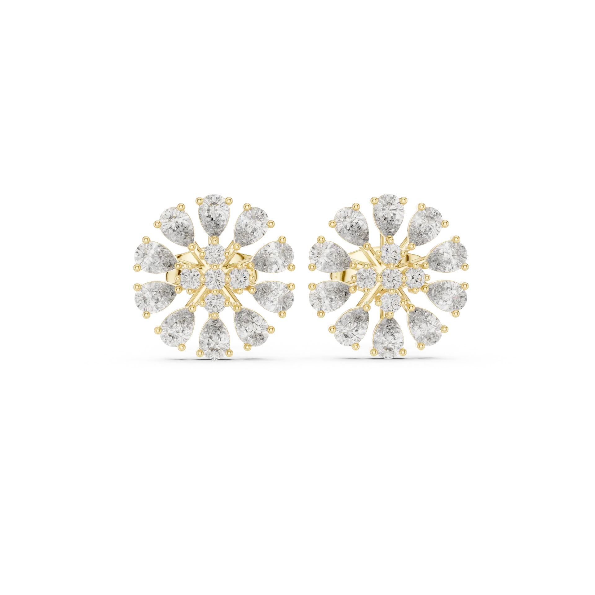Sovereign Pear Stud Earrings