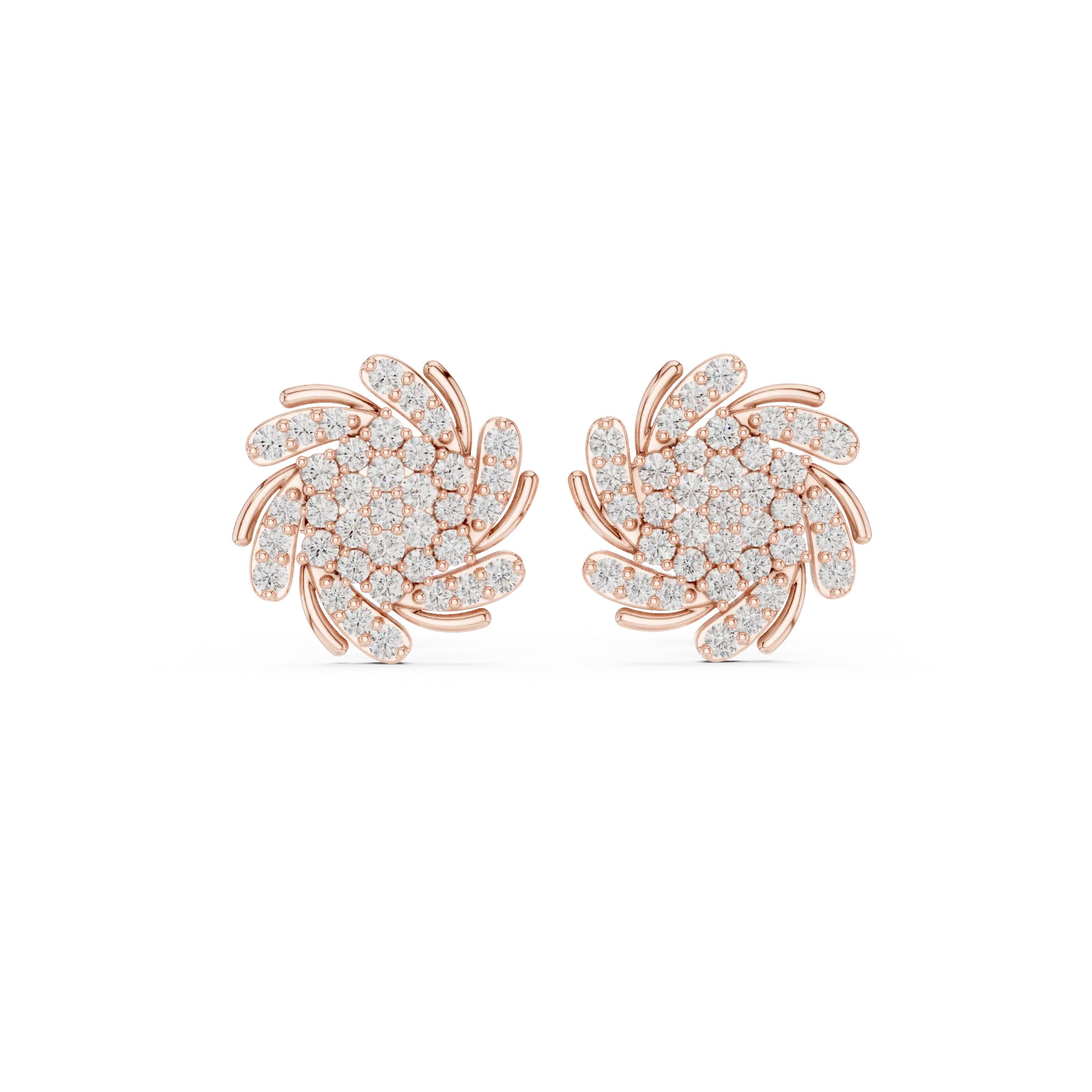 Precious Round Stud Earrings