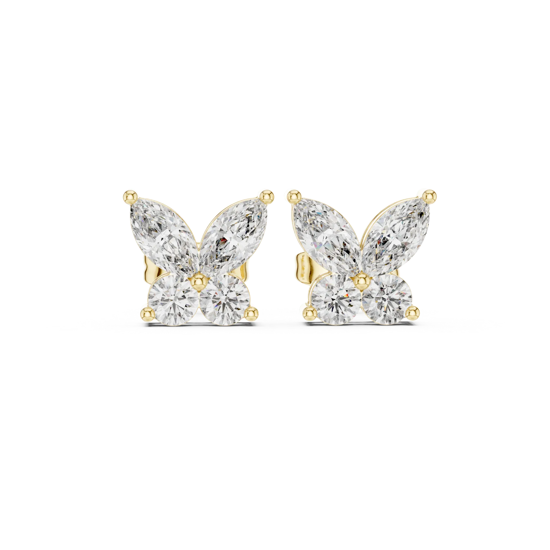 Signature Round Floral Stud Earrings