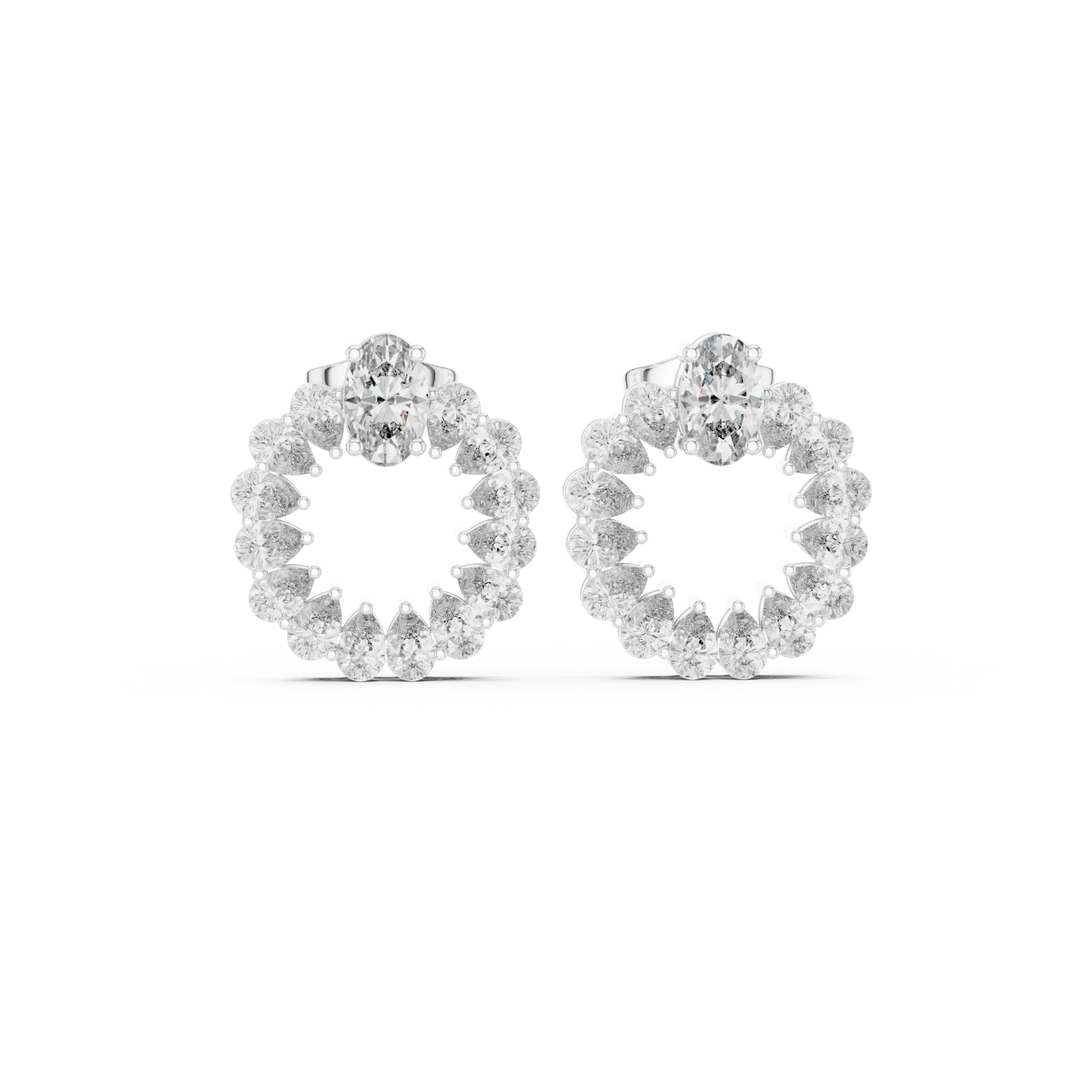 Captivating Pear Huggie Earrings