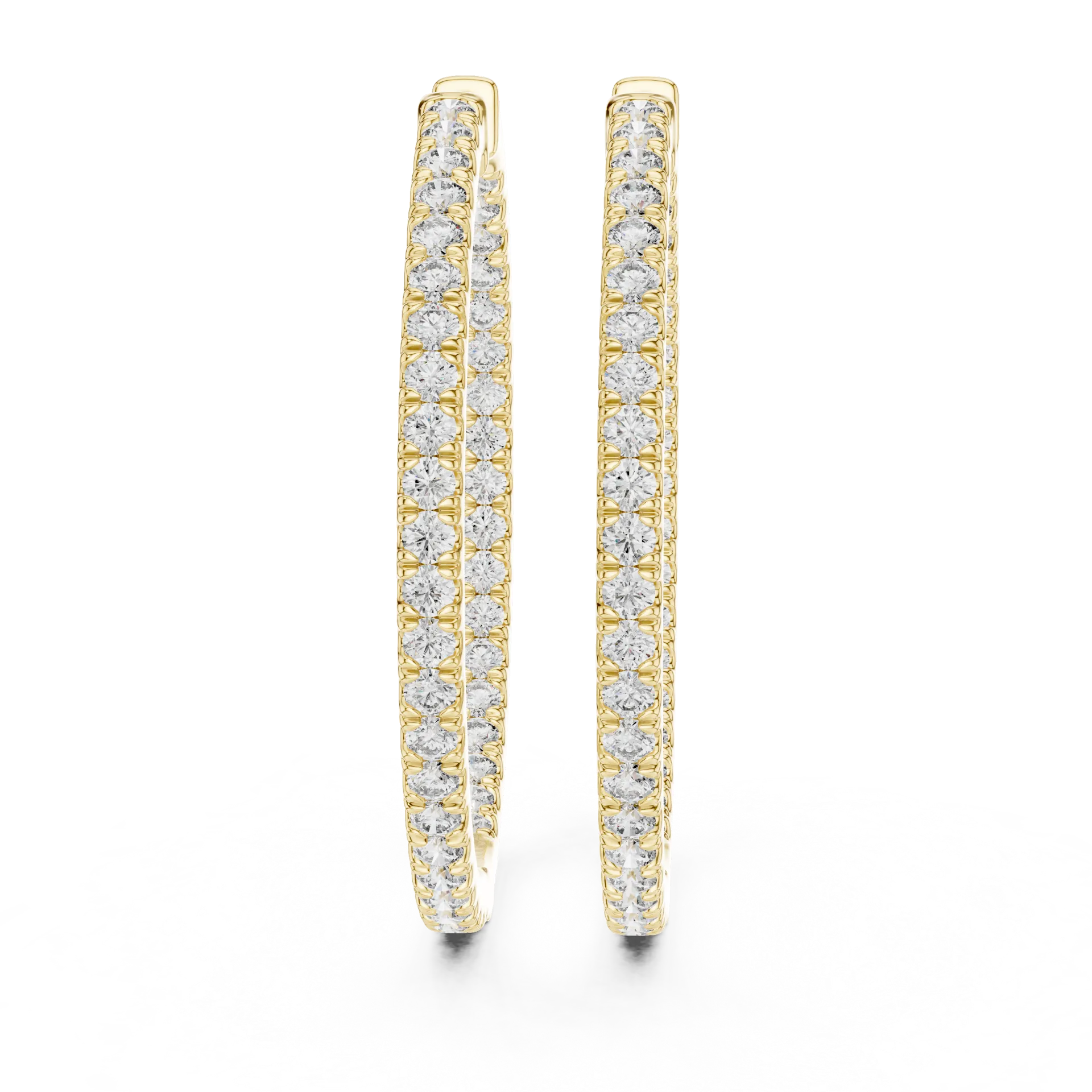 Poised Round Huggie Hoop Earrings