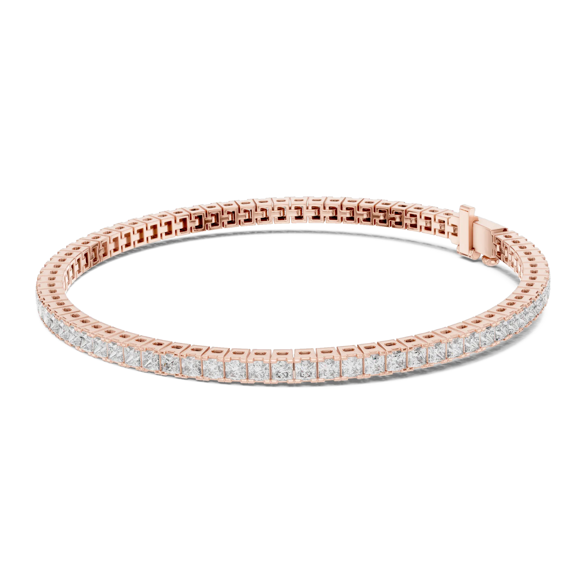 Princess Cut Diamond Tennis Bracelet