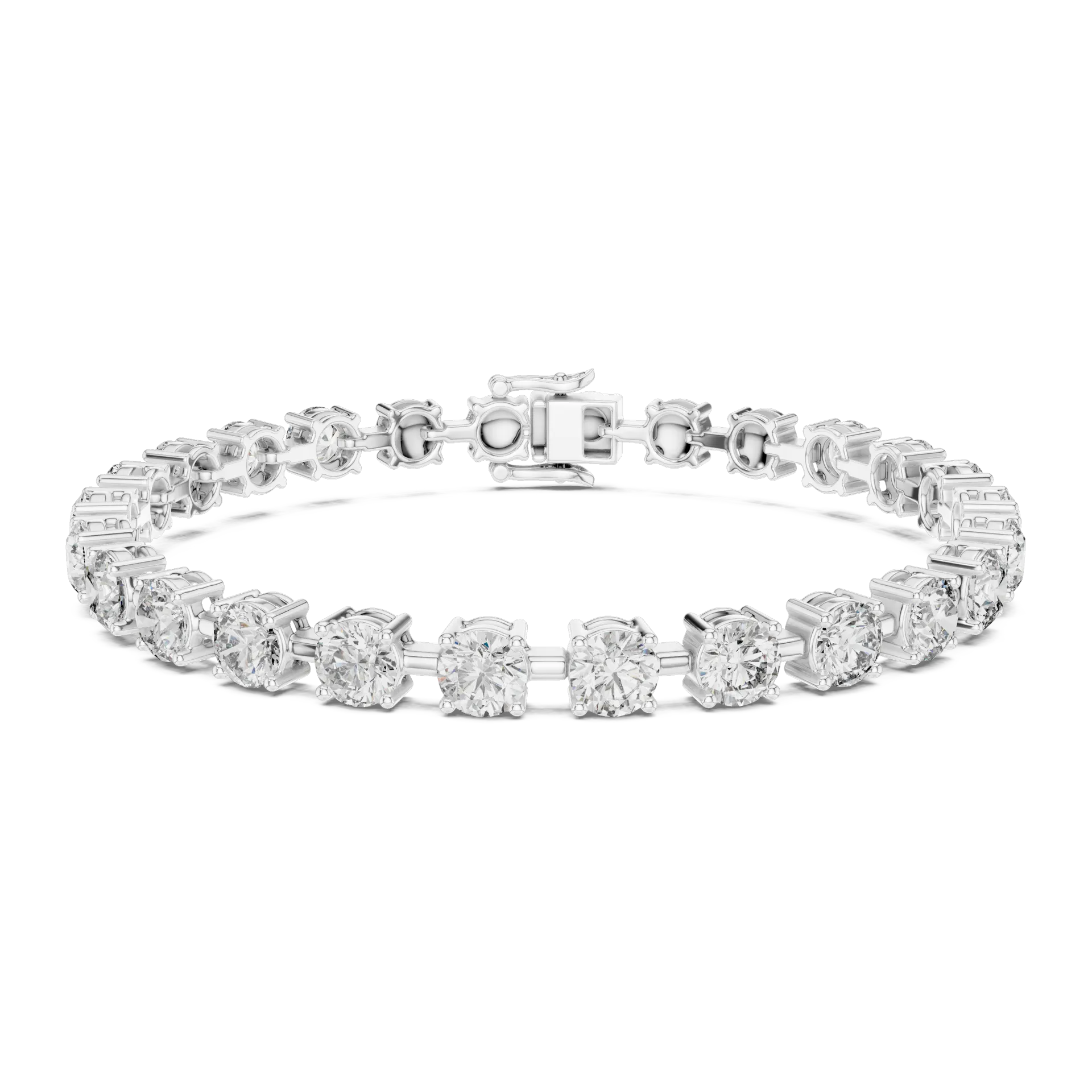 Grand Solitaire Bezel Tennis Bracelet