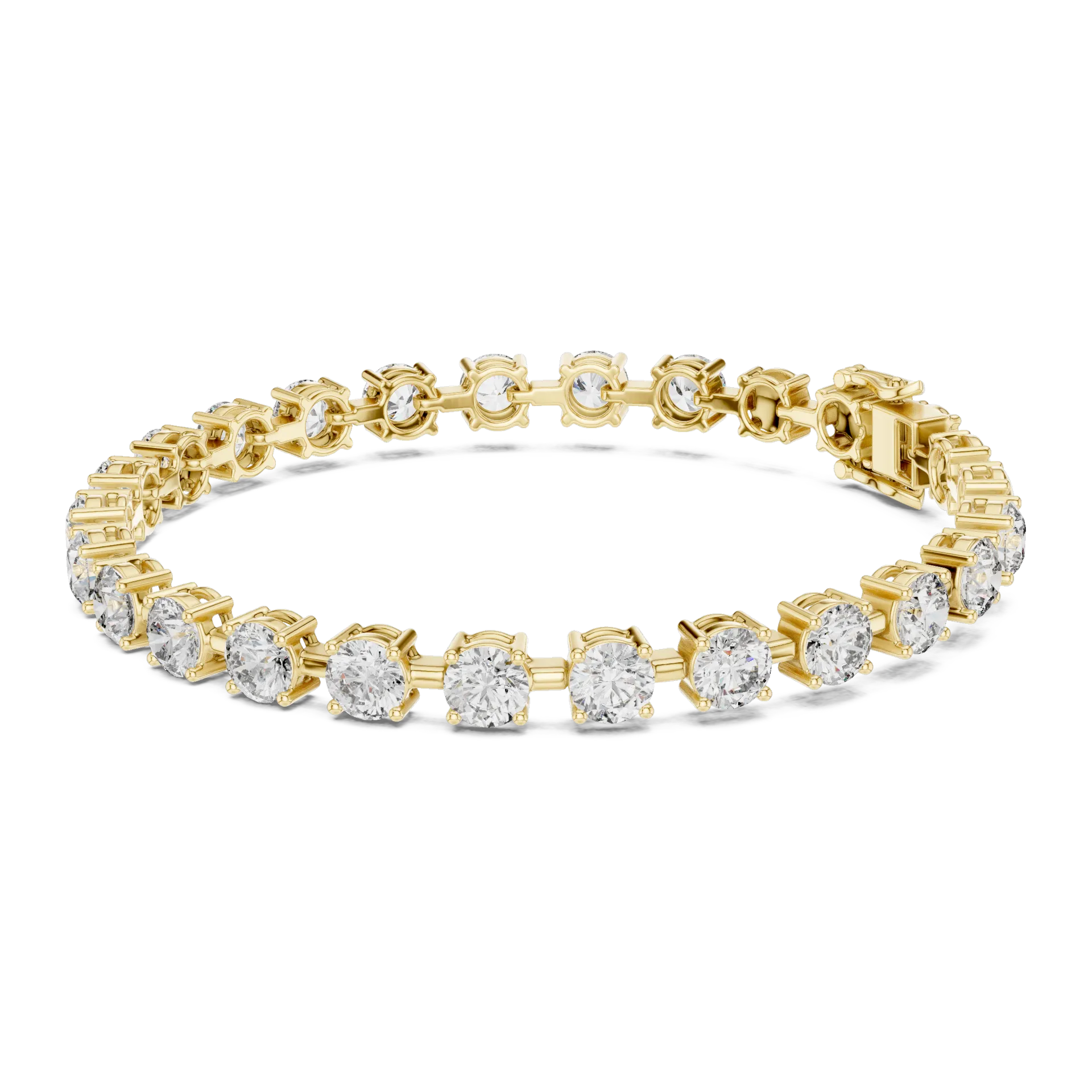 Grand Solitaire Bezel Tennis Bracelet