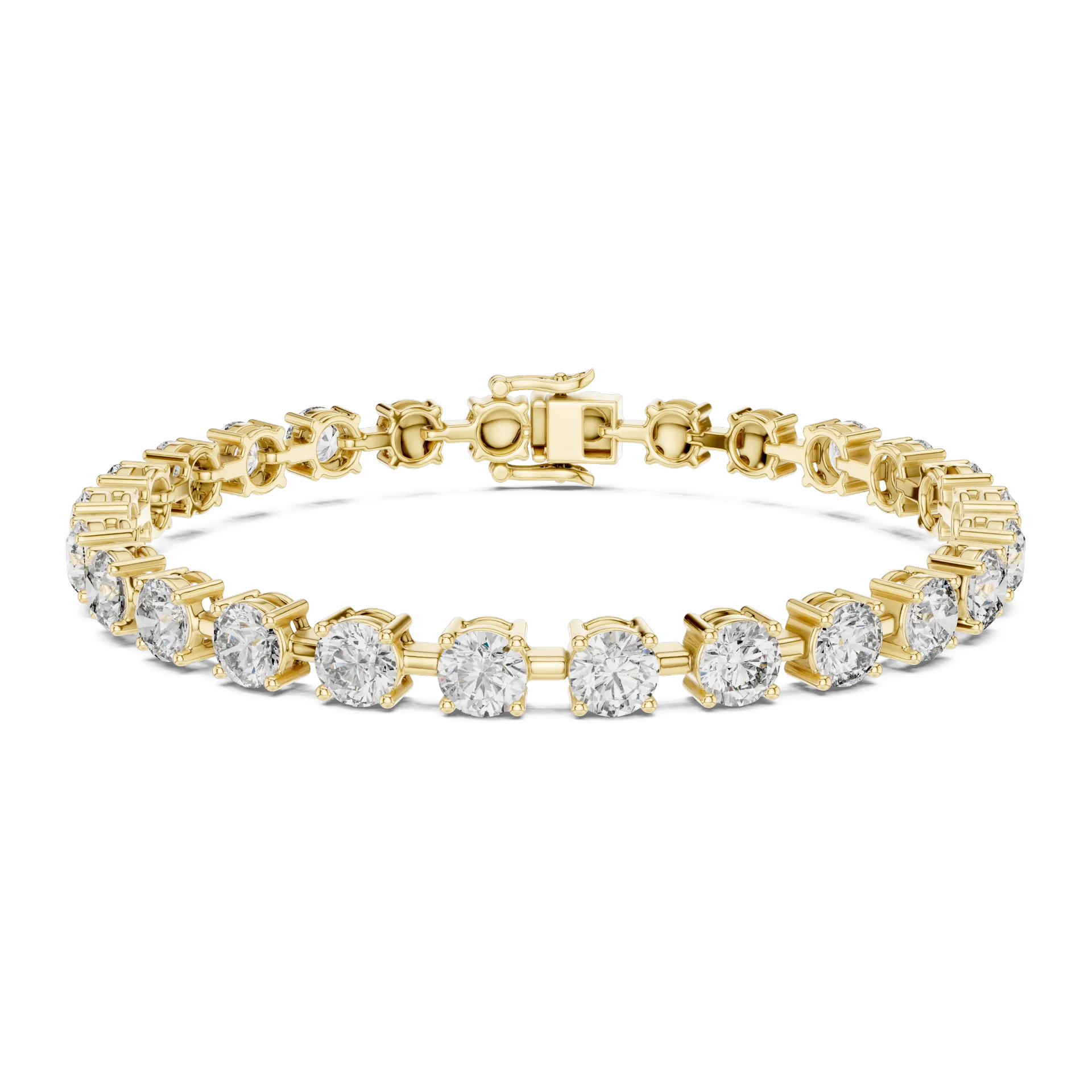 Grand Solitaire Bezel Tennis Bracelet