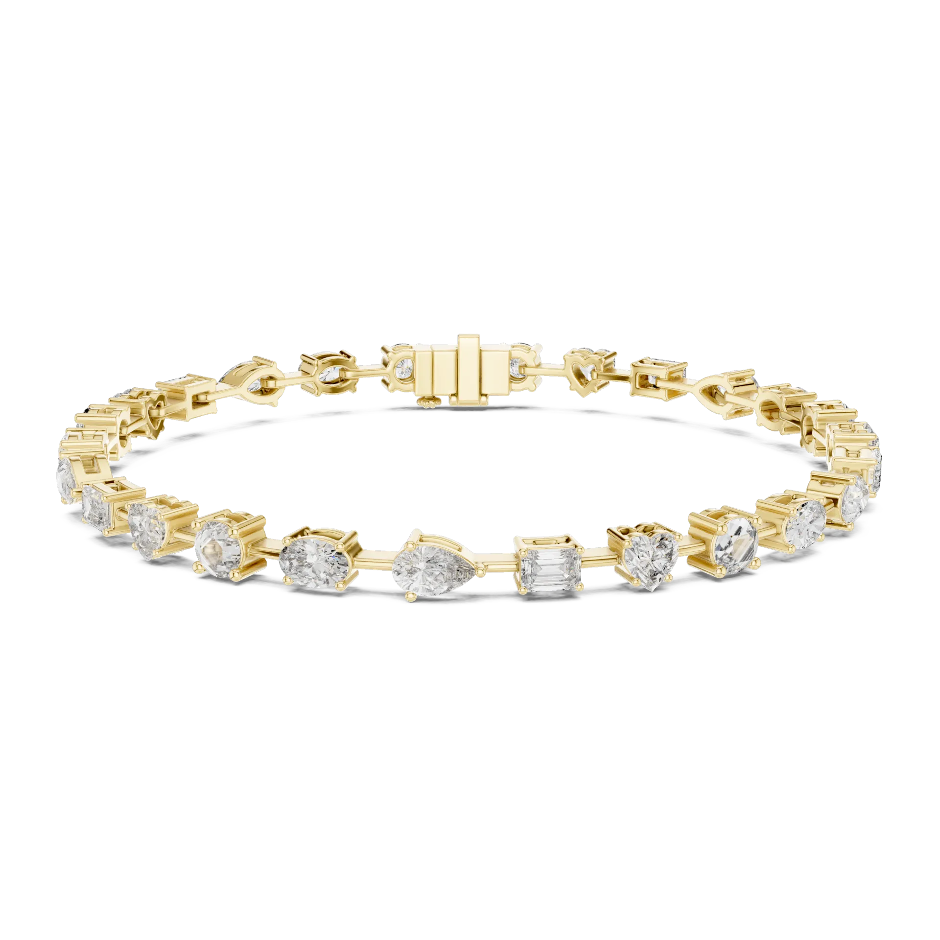 Multi Shape Fancy Diamond Bracelet