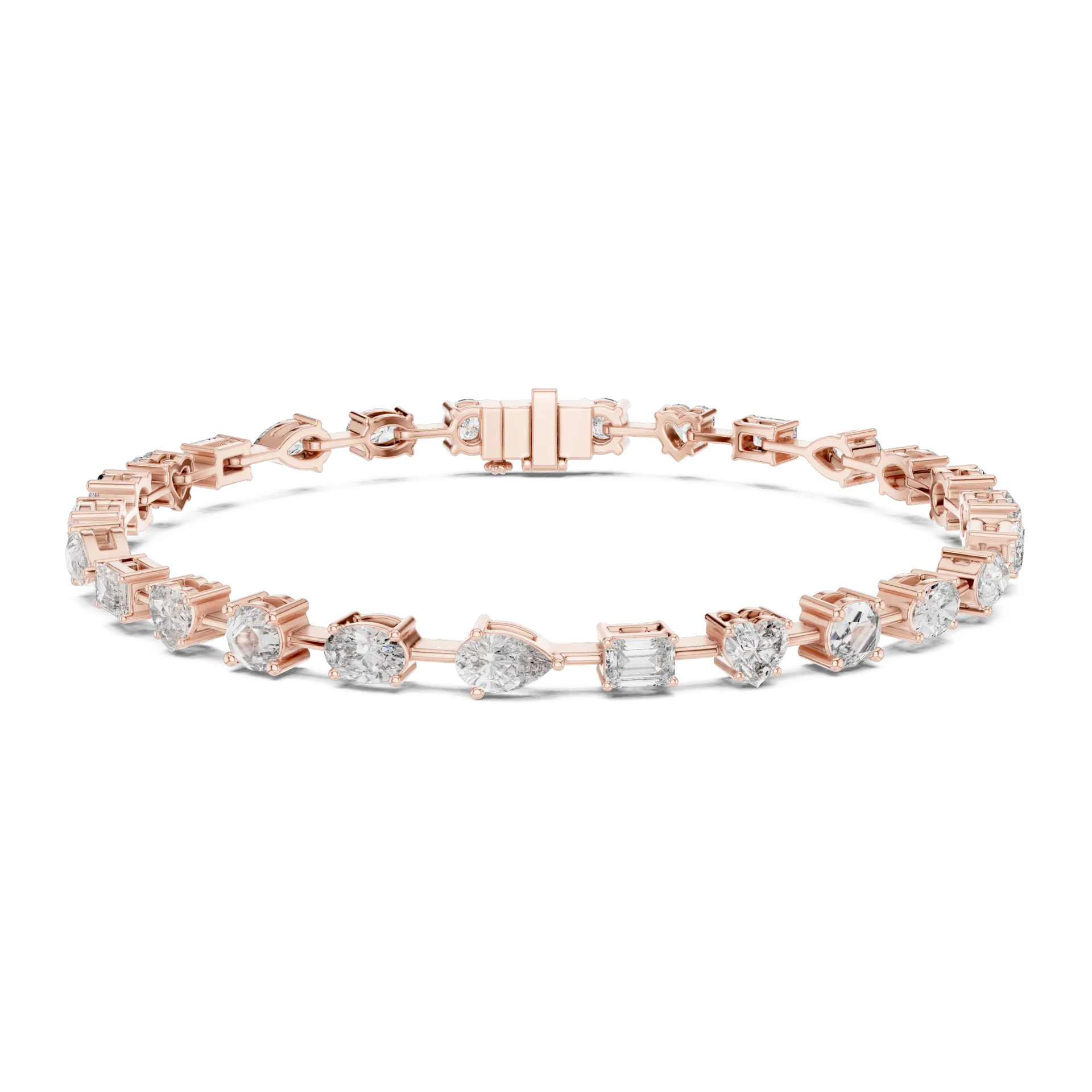 Multi Shape Fancy Diamond Bracelet