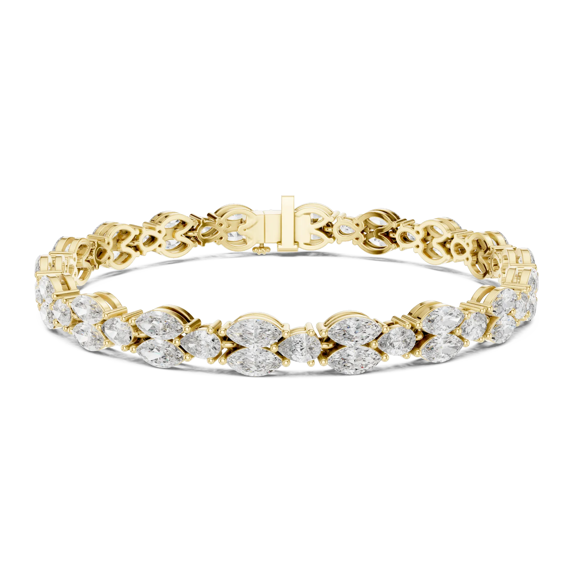 Marquise Pear Garland Diamond Bracelet
