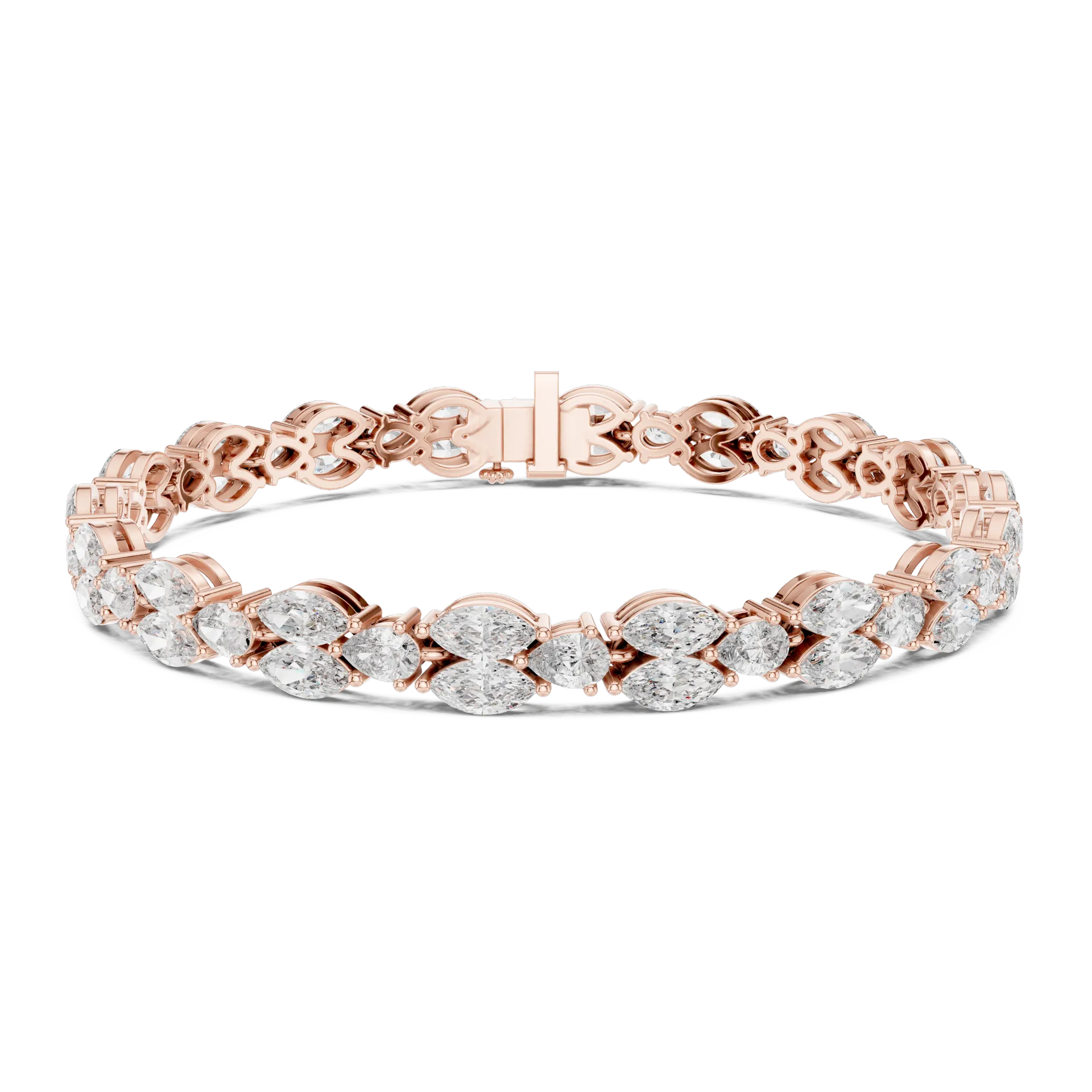 Marquise Pear Garland Diamond Bracelet