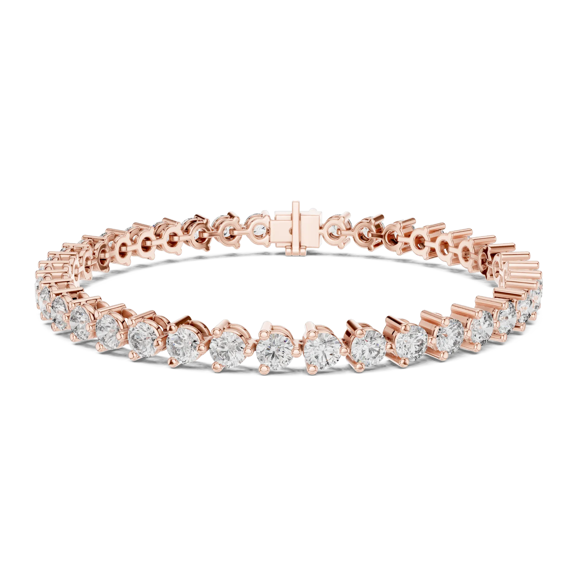 Serene Round Collet Tennis Bracelet