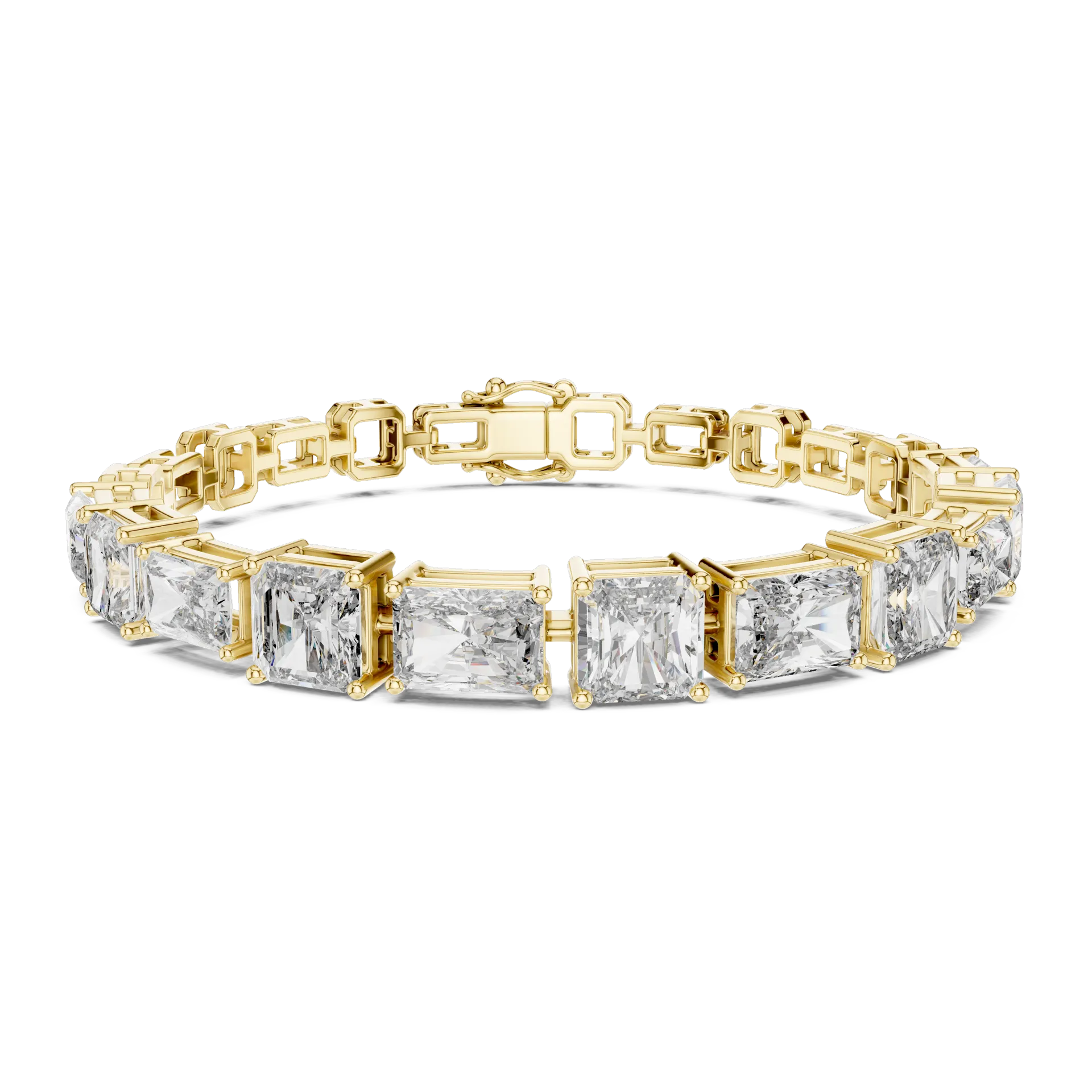 Radiant Emerald Collet Tennis Bracelet