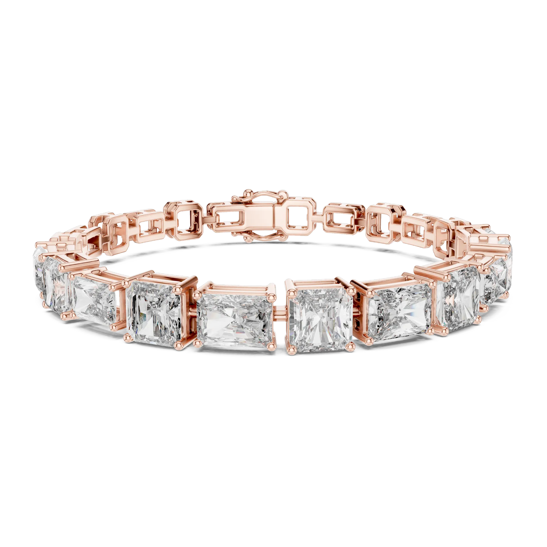 Radiant Emerald Collet Tennis Bracelet