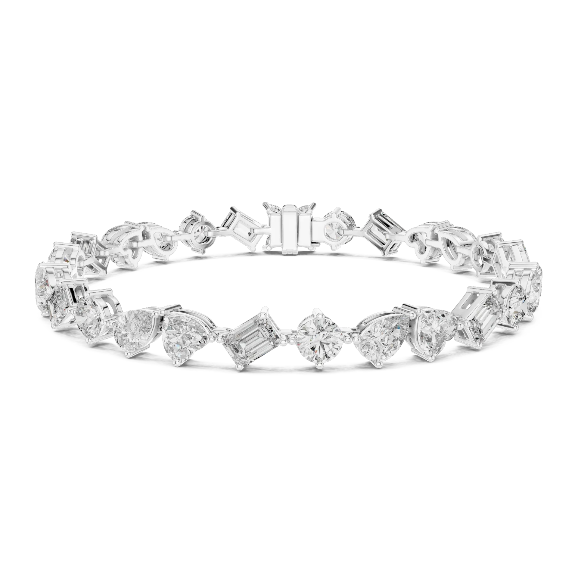 Eclectic Multi Shape Diamond Bracelet