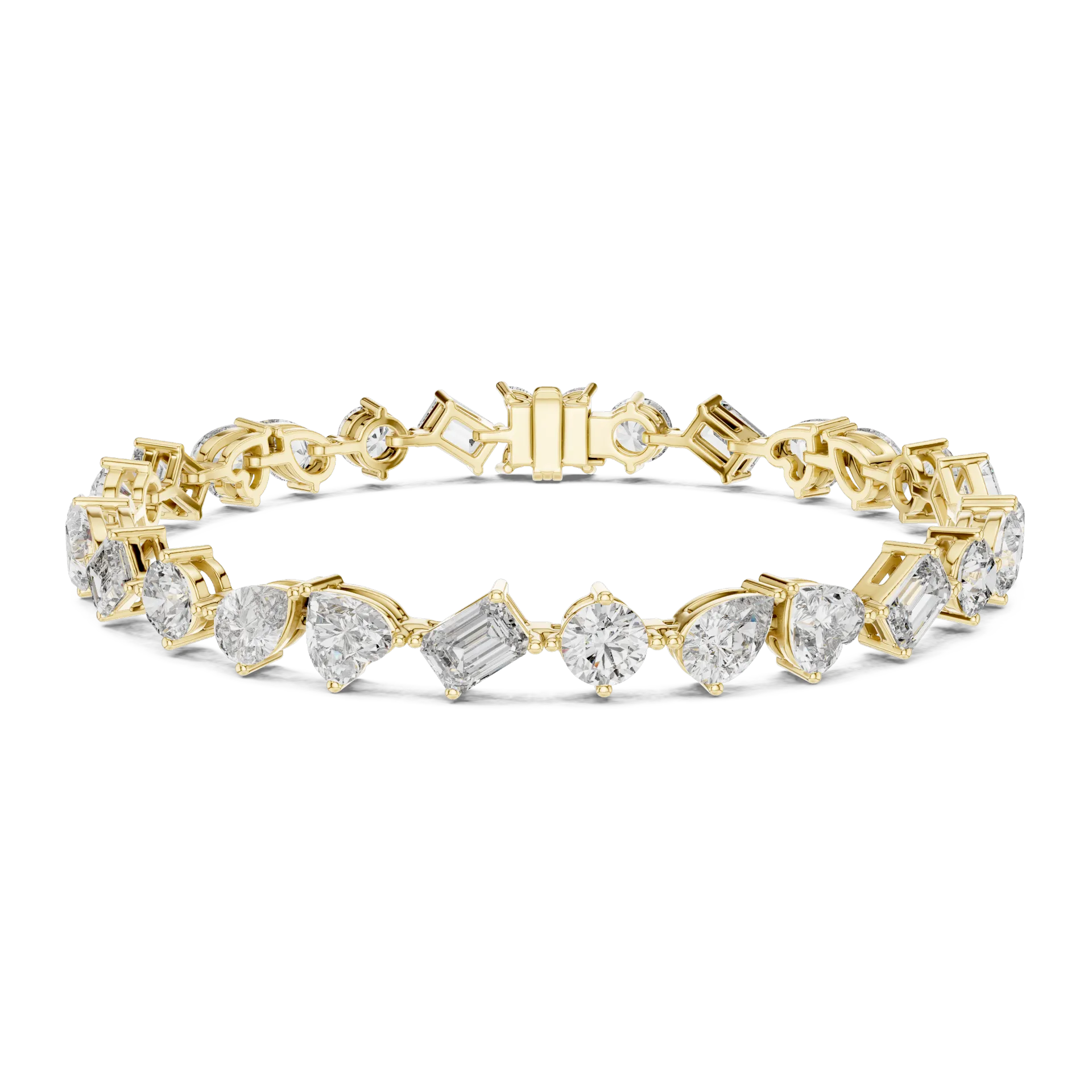 Eclectic Multi Shape Diamond Bracelet
