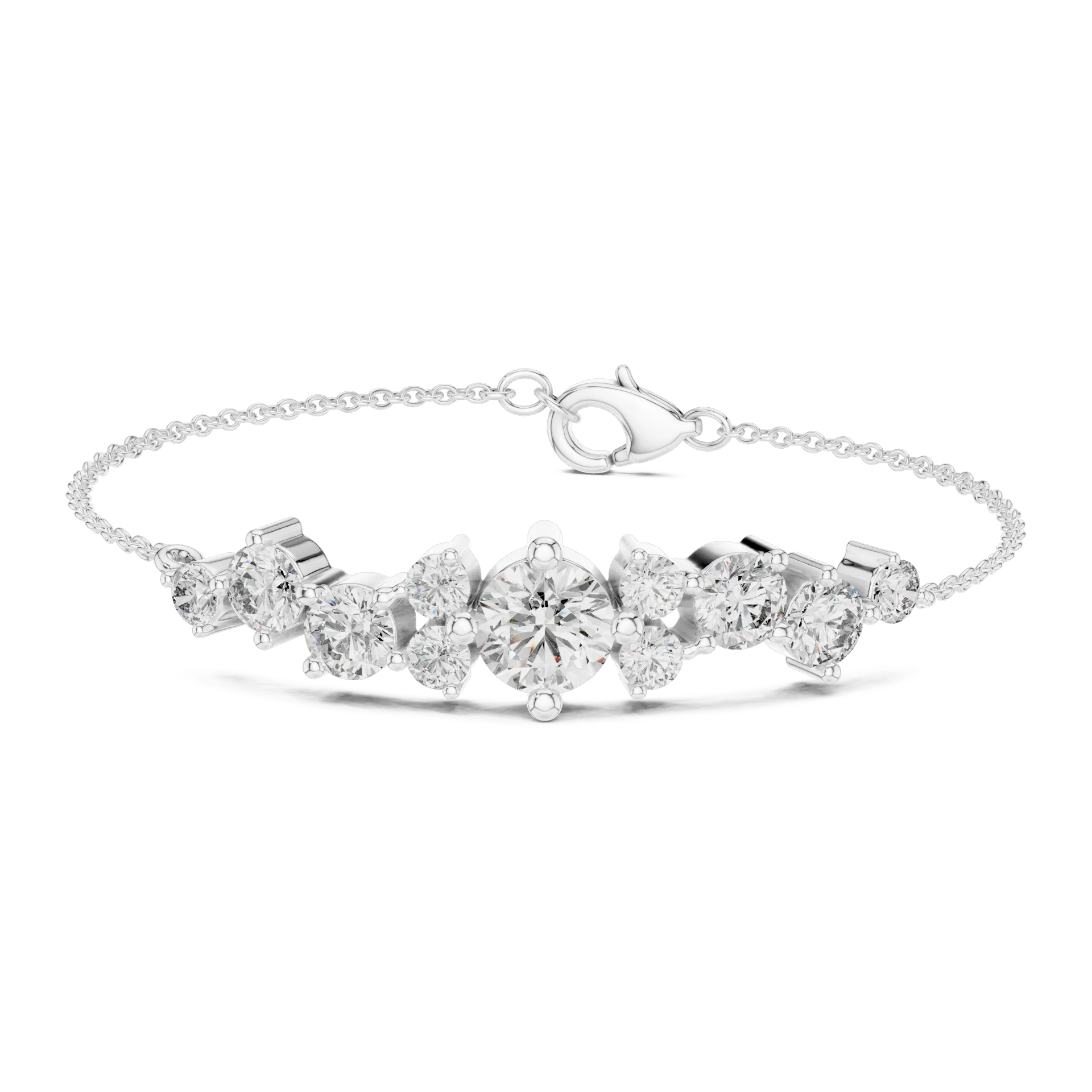 Constellation Cluster Bar Diamond Bracelet
