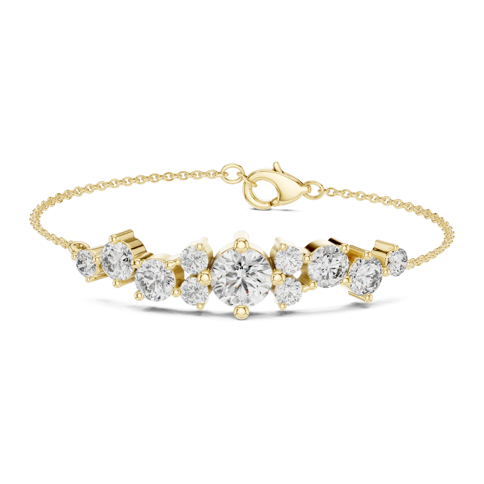 Constellation Cluster Bar Diamond Bracelet
