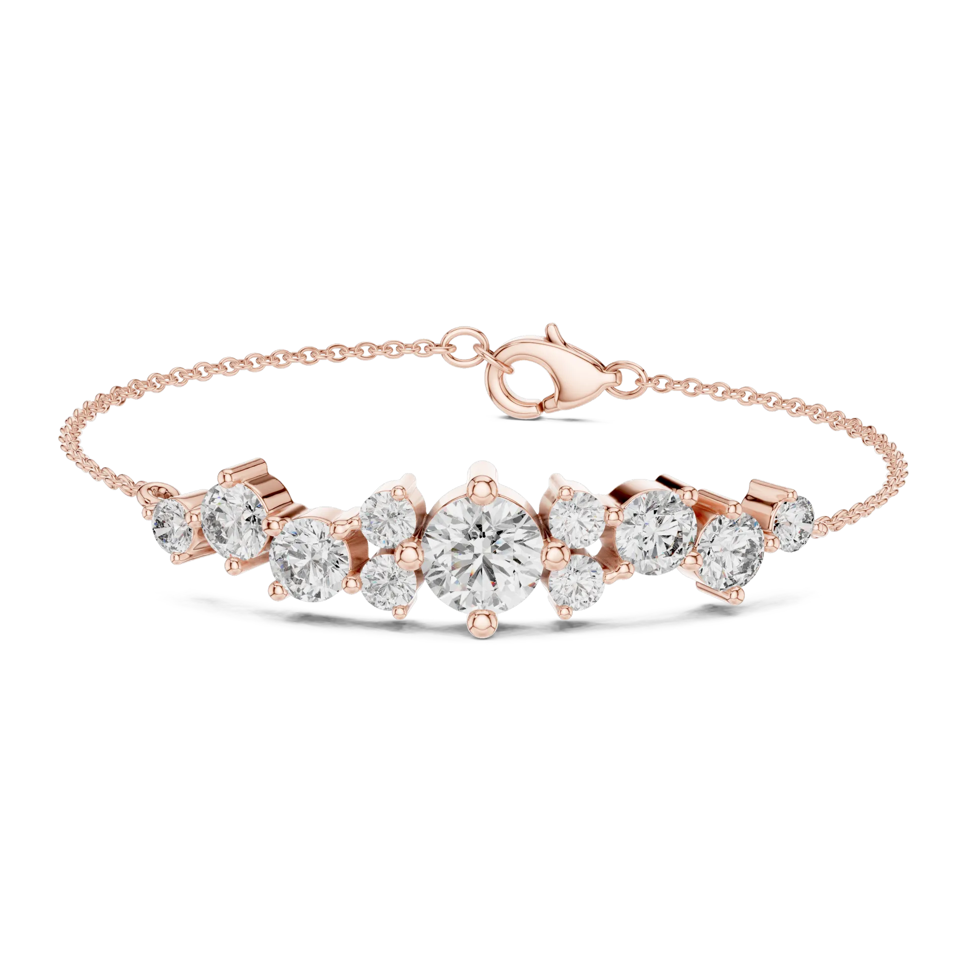 Constellation Cluster Bar Diamond Bracelet