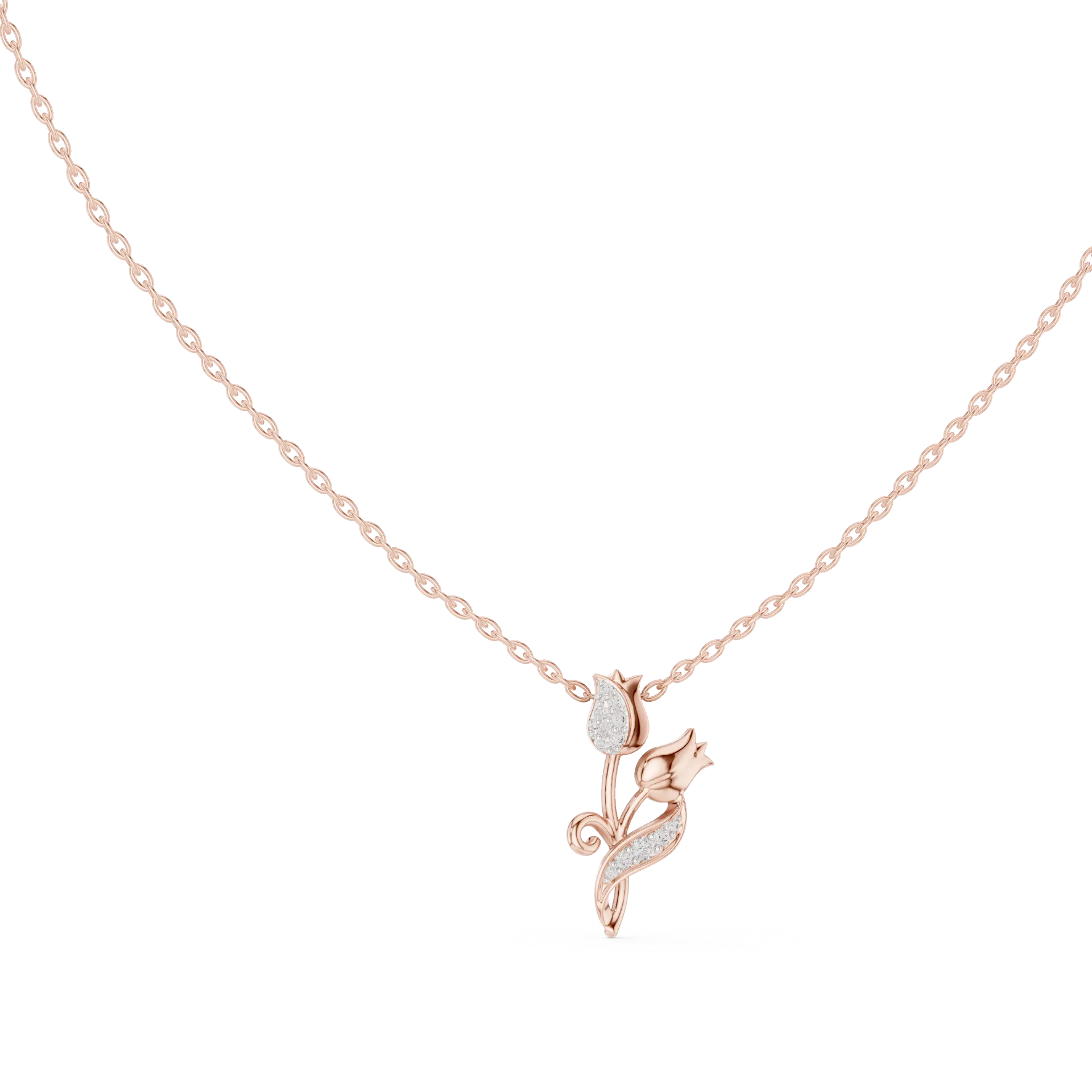 Florea Sculptured Botanical Blossom Pendant