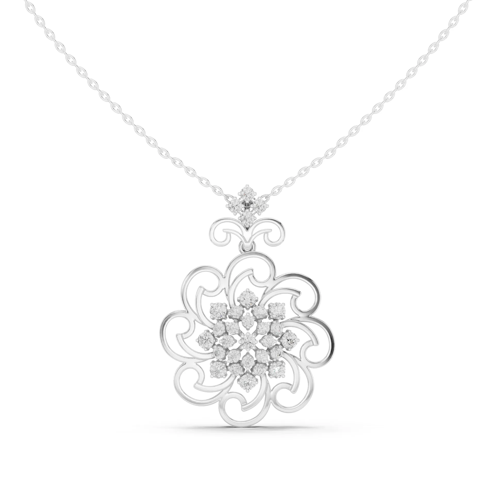 Vogue Tiered Spiral Fashion Pendant