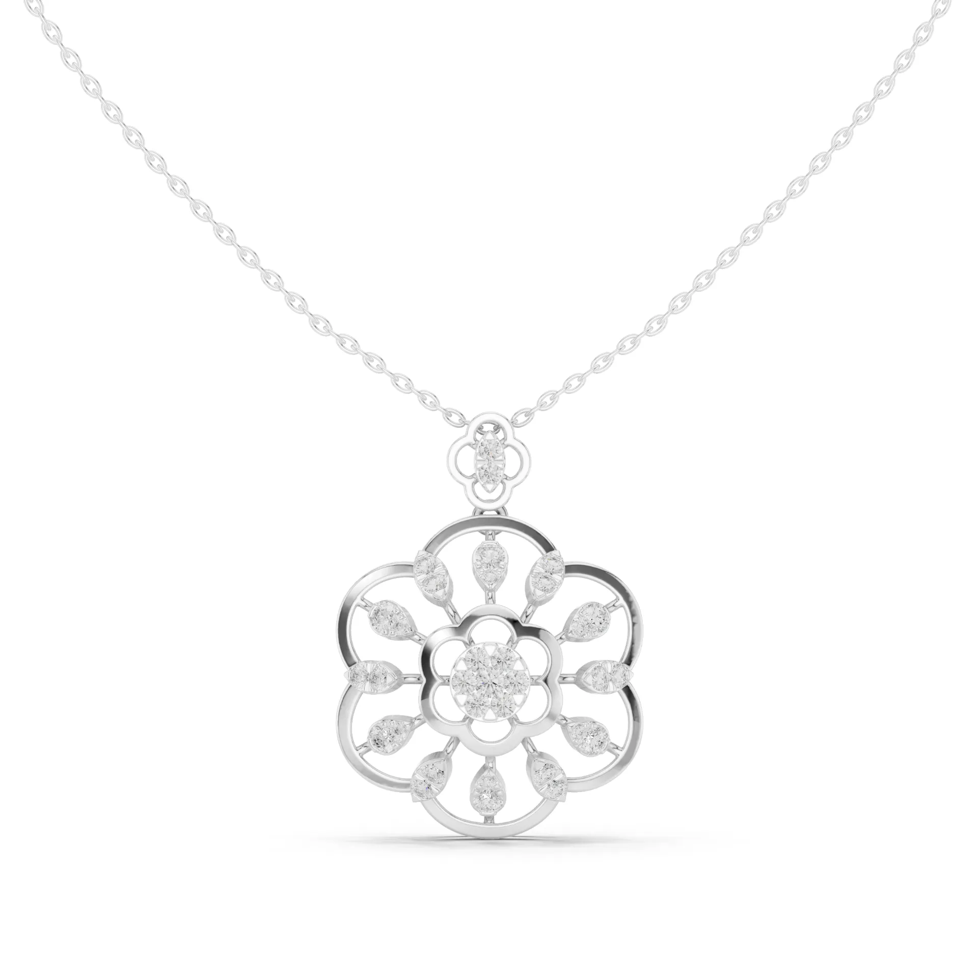 Solaria Openwork Sunburst Fashion Pendant