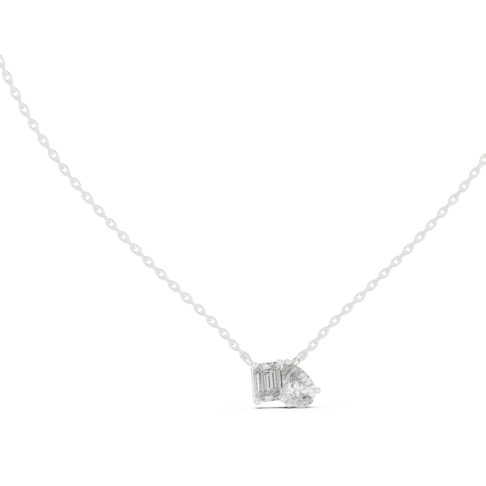 Toi-Et-Moi Emerald Pear Fashion Pendant