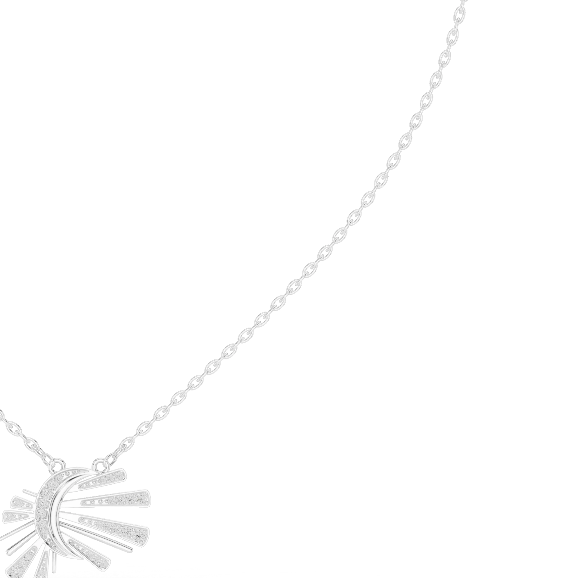 Fan Spray Diamond Fashion Pendant