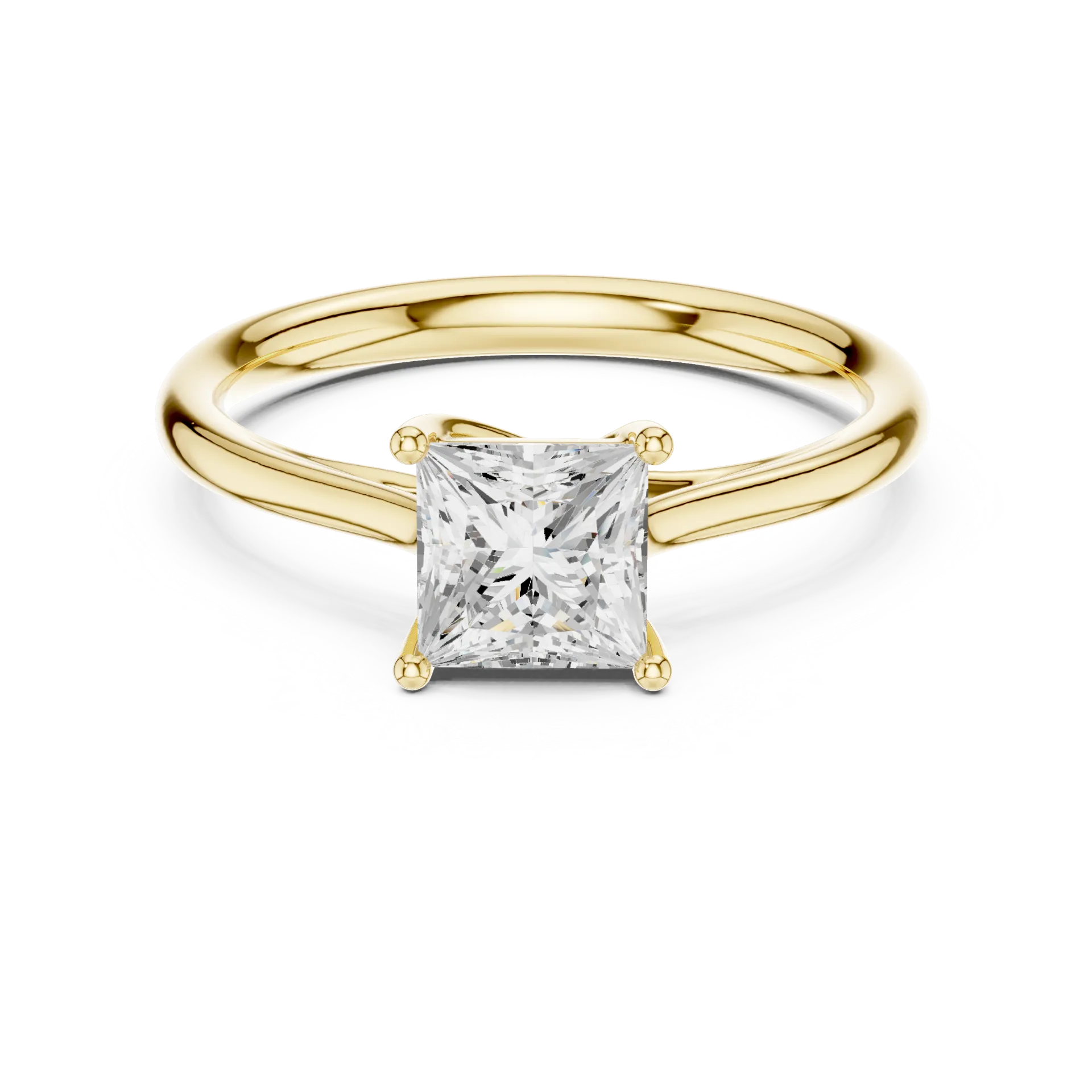 Luminous Princess Solitaire Ring