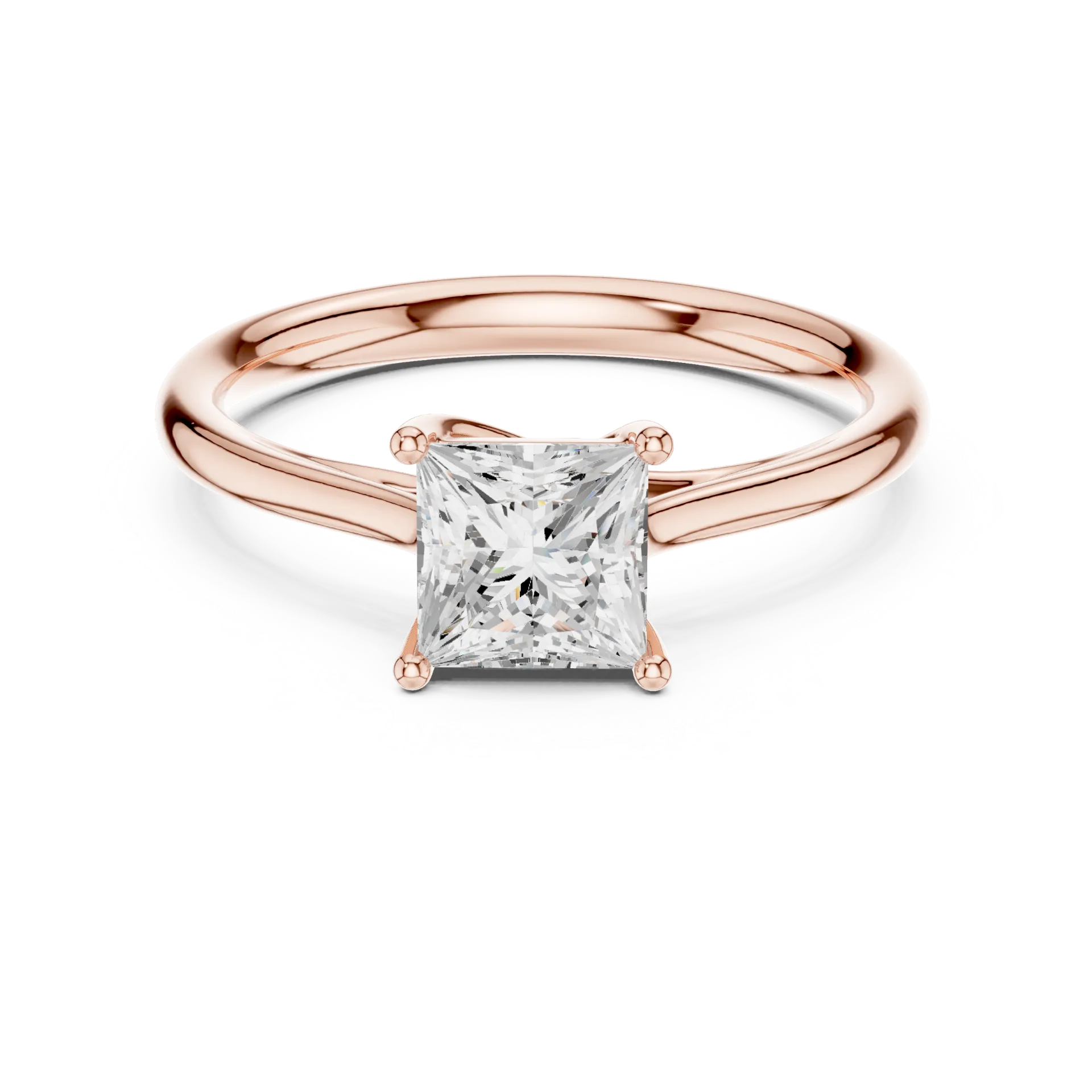 Luminous Princess Solitaire Ring