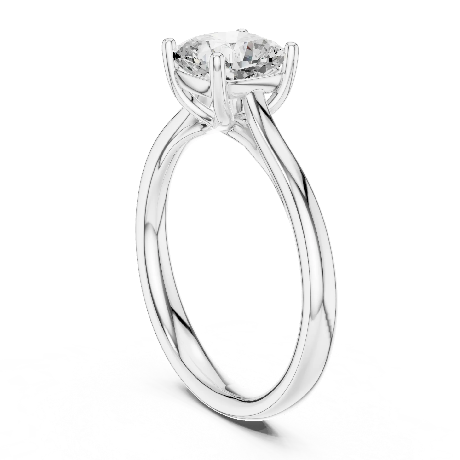 Opulent Cushion Diamond Solitaire Ring