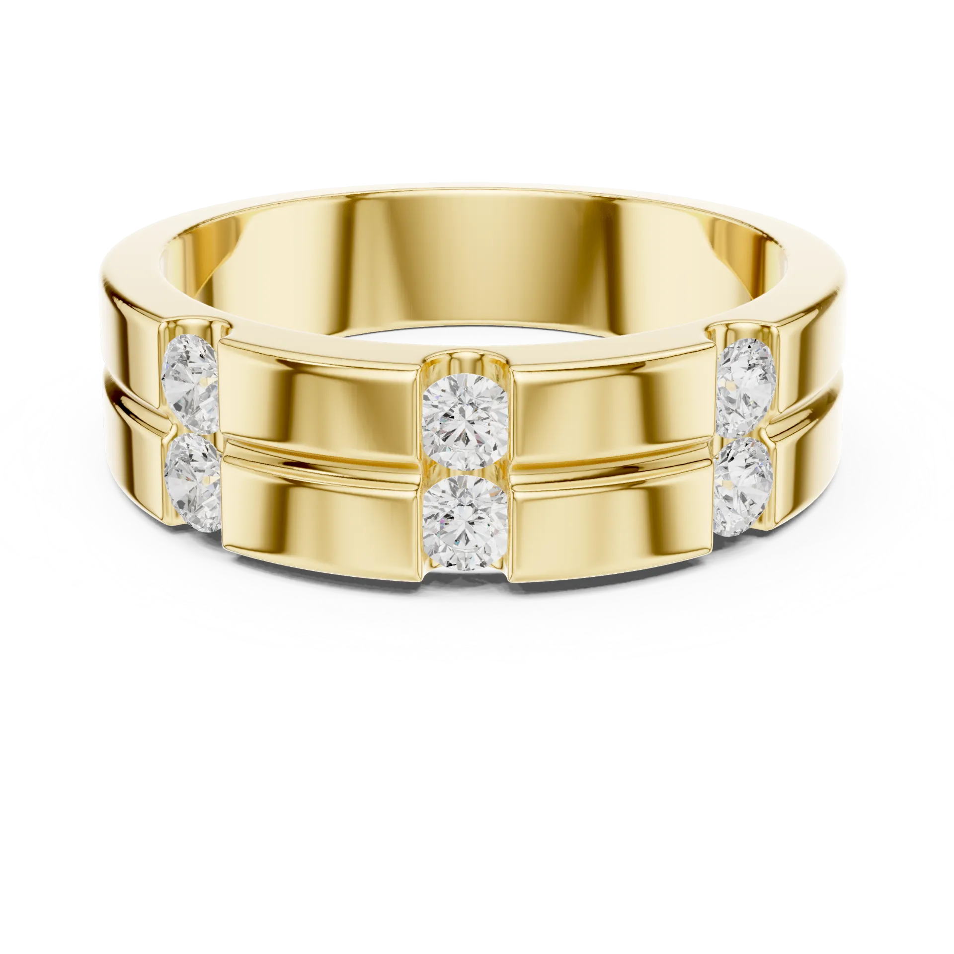 Orion Dual-Row Diamond Ring