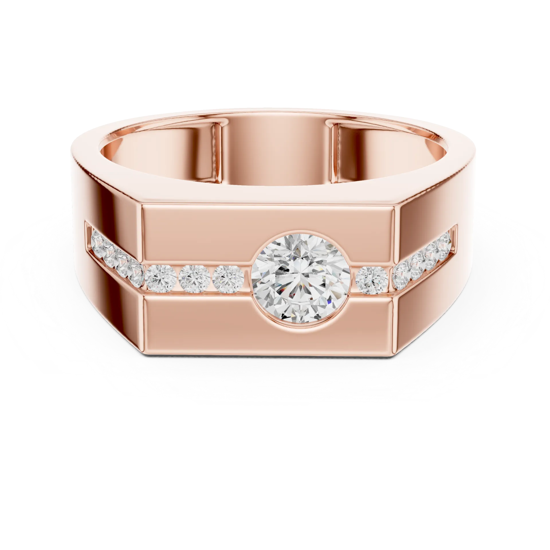 Solon Linear Diamond Band