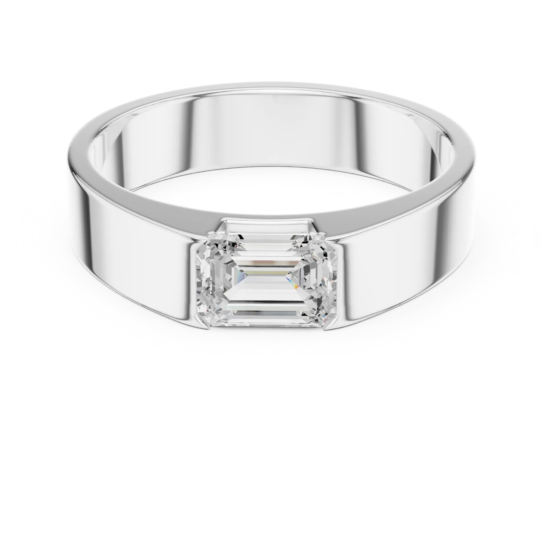 Aurelius Half-Bezel Ring