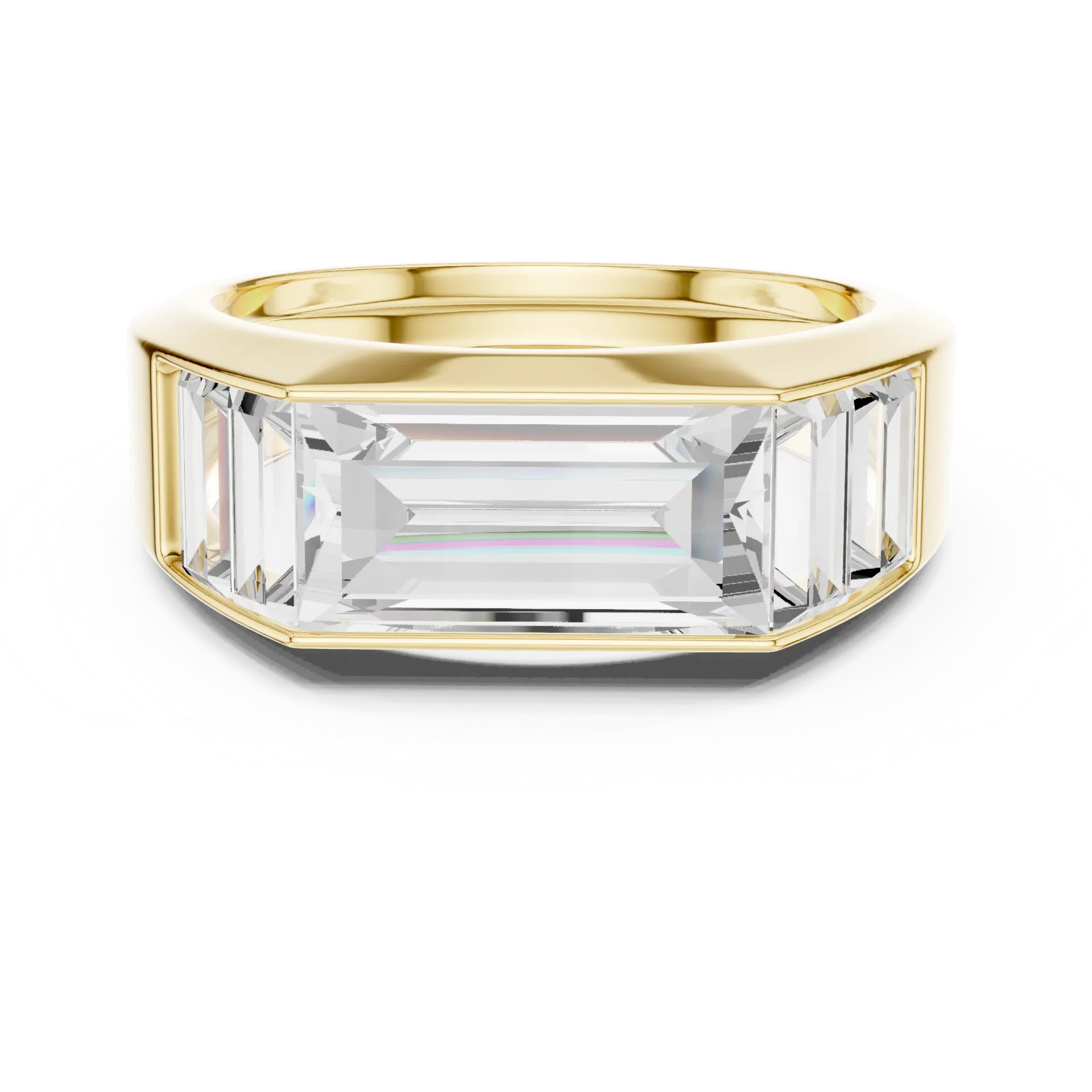 Vanguard Linear Baguette Ring