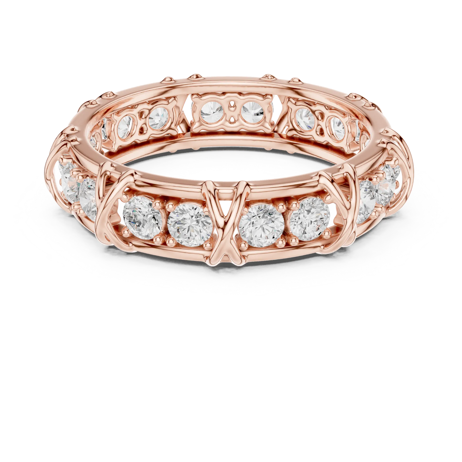 Valerio X-Motif Eternity Ring